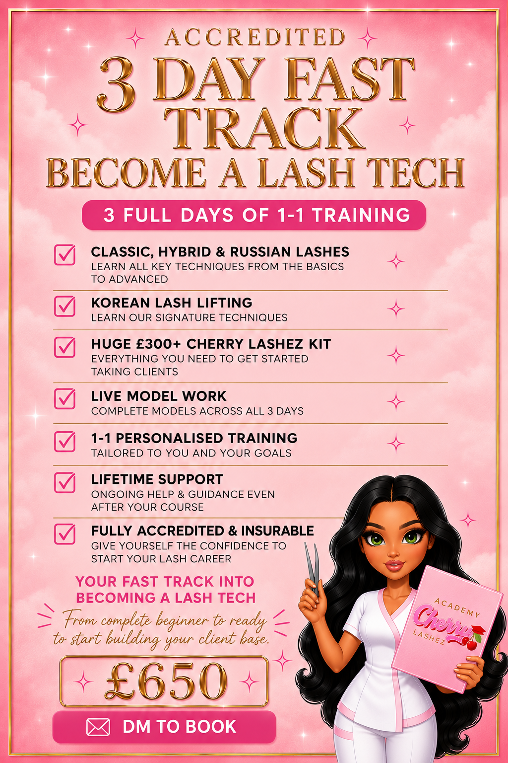 3 Day Fast Track – Become a Fully Qualified Lash Technician